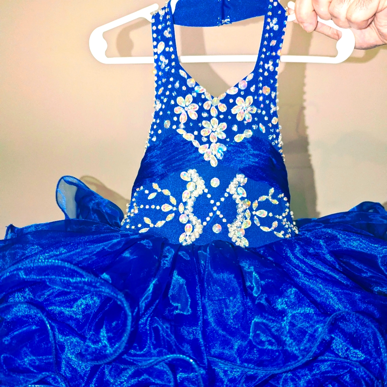 New Royal Blue Pageant Dress Size 18-3